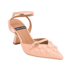 ANGEL ALARCON Made In Spain Leather Heels With Ankle Strap